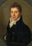 Portrait of a man by circle of Johann Peter Krafft, oil on canvas on cardboard, sold Feb 2016