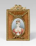 Veber, Pauline Borghese, née Bonaparte, miniature painting on ivory