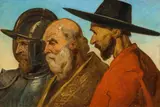 Hans Canon, Wehrstand - Lehrstand - Nährstand, um 1880, Öl auf Leinwand