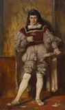 Franz Rumpler, A page delivering a gift, oil on canvas