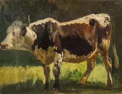 Joseph Wenglein, Rind auf der Weide, 1868, Öl auf Leinwand