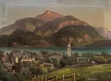 Hubert Sattler, St. Gilgen am Wolfgangsee, Öl auf Holz, ungerahmt