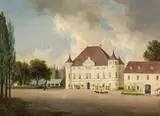 Markus Pernhart, Schloss Mageregg in Klagenfurt, Öl auf Leinwand