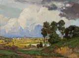 Alois Arnegger, Blick auf eine Stadt