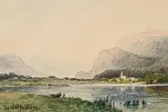 Josef Willroider, Federaun an der Gail, Aquarell auf Papier