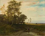 Ludwig Willroider, Heimkehr von der Heuernte, 1869, Öl auf Leinwand