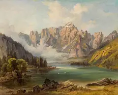 Jakob Canciani, Der Weißenfelser See, Öl auf Leinwand