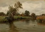 Josef Willroider, Flusslandschaft (Sattnitz)