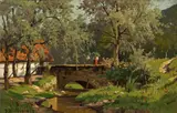 Josef Willroider, Landschaft mit Gehöft