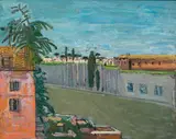 Franz Elsner, Roman city scape, c. 1971, oil on canvas