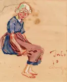 Artur Nikodem, Sitzendes Mädchen