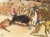 Felix Albrecht Harta, Mixed lot: seven watercolour drawings, 1909-1981, watercolour on paper; unframed