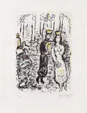 Marc Chagall, The throne of David, colour lithograph on paper (Arches)