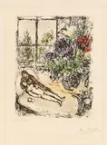 Marc Chagall, Lumière d'Atelier (Atelier light), 1976, colour lithograph on Japan paper