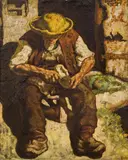 Johannes Hepperger, Bauer, Öl auf Leinwand