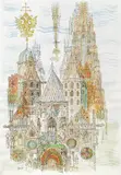 Michael Coudenhove-Kalergi, St. Stephan, Wien, 1981, Mischtechnik auf Papier, ungerahmt