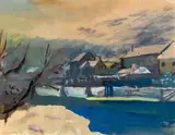 Josef Dobrowsky, Dorf am Fluss