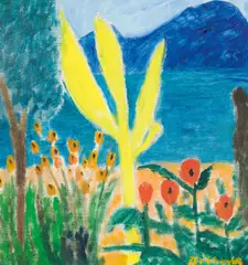 Motiv am Gardasee by Gerhild Diesner, Öl auf Leinwand, sold Feb 2016