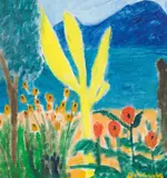 Gerhild Diesner, Motiv am Gardasee, Öl auf Leinwand