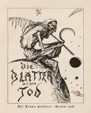 Ein Totentanz: Die Blätter mit dem Tod (1. Auflage) by Alfred Kubin, 1918, Gebundene Mappe mit 22 Strichätzungen nach Federzeichnungen, offered Feb 2016