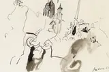 Kurt Moldovan, Stadtansicht (beidseitig bemalt)