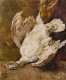 Edmund Pick-Morino, Stillleben mit Gans, 1923, Öl auf Leinwand