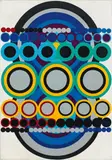 Hermann J. Painitz, Aus Elementen zusammengesetzte Form, ca. 1967, Acryl auf Leinwand