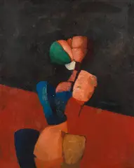 Anton Christian, Romeo und Julia, 1969, Dispersion auf Leinwand