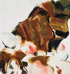 Komposition by Peter Marquant, 1975, Öl auf Leinwand, sold Feb 2016