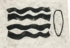 Werner Reiterer, Träumender, 1988, Überarbeiteter, collagierter Druck; Auflage: E.A. 3/3