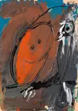Siegfried Anzinger, o.T., 1982, Gouache auf Papier