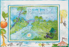 Günter Brus, Das Aulicht (Vorzugsausgabe), 1977, 1 Originalzeichung und Druckgrafiken (Deckblatt & 10 Blätter) in Originalmappe