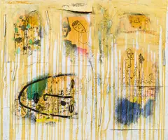 Mario Dalpra, o.T., 1993, Mischtechnik, Collage auf Leinwand