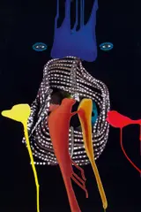 Mario Dalpra, Schrottgesicht, 2013, c-print painted with acrylic