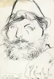 Karl Anton Fleck, Johann Trinkl, Bleistift auf Papier