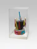 o.T. by Padhi Frieberger, Mischtechnik (diverse Materialien) in einer Plexiglasbox, sold Feb 2016