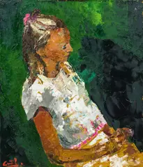 Helmuth Gräff, Porträt, 1971, oil on canvas