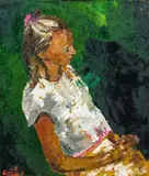 Helmuth Gräff, Porträt, 1971, oil on canvas