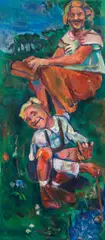 Guido Katol, o.T., 1991, Öl auf Leinwand