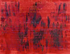 Sylvia K. Kummer, demokratie (democracy), 2009, Mischtechnik auf Leinwand
