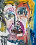 Thierry Loule, Le Jeune Homme, Öl auf Leinwand