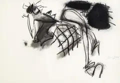 Jürgen Messensee, o.T., 1984, Mischtechnik auf Papier