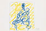 Otto Muehl, o.T., 1987, Ölkreide auf Papier; ungerahmt