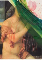 Arnulf Rainer, Venus erwartet Viola, 2002, Mischtechnik auf Papier