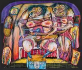 Franz Ringel, o.T., 1974, Mischtechnik auf Papier
