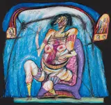 Franz Ringel, o.T., 1977, Mischtechnik auf Papier
