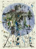 o. T. by Hans Staudacher, Mischtechnik auf Papier, sold Feb 2016