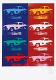 Andy Warhol, Mercedes Benz Rennwagen, 2007, Serigraphie auf Papier; Edition 1000; Auflage: 945/1000