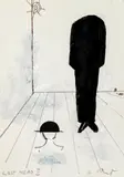 Franz West, Lost Head, Mischtechnik auf Karton