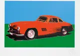 Andy Warhol, Cars Mercedes 300 SL Gulwing, Original Farbserigraphie